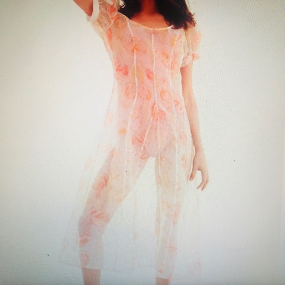 NEW Urban Outfitters Puff Sleeve Floral Maxi Dress - Picture 4 of 7
